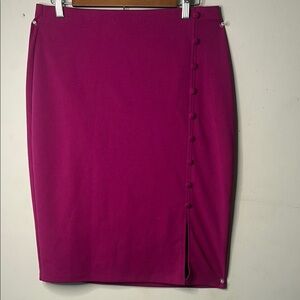 New York & Company Fuchsia Pencil Skirt